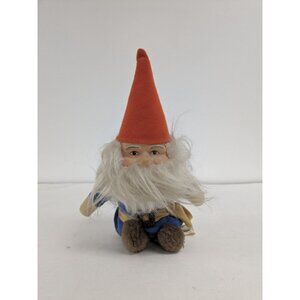 Vintage Knickerbocker Gnome Rubber Face 1978 Stuffed 10"